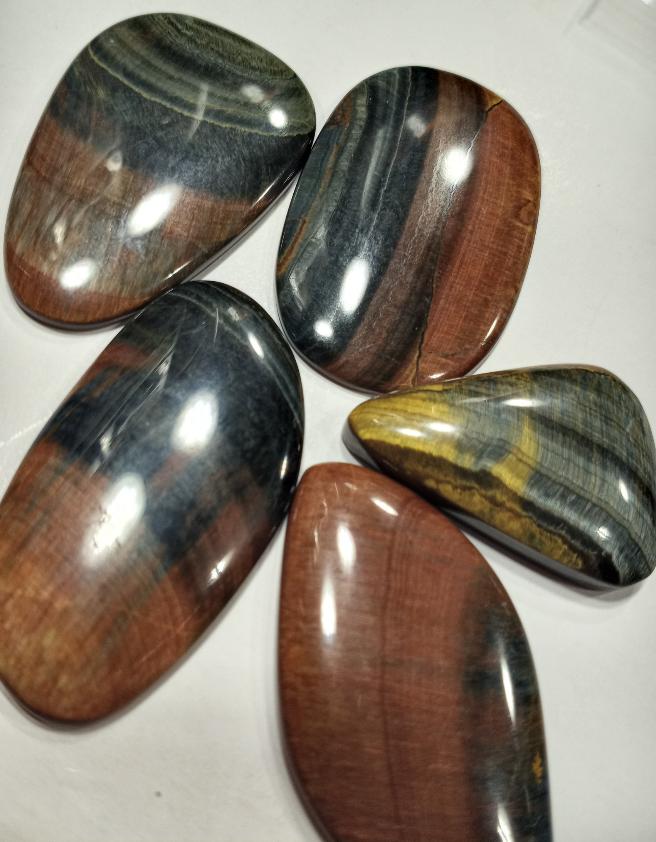 Bi-Colored Tigers Eye Cabochons Jewelry Grade