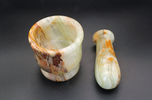 Pakistani Onyx Mortar & Pestle