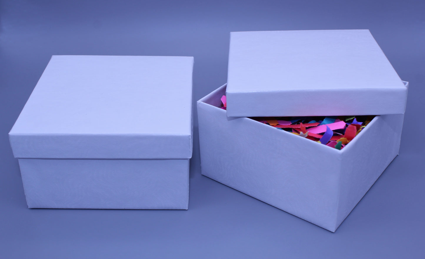 White Swirl Cardboard Box