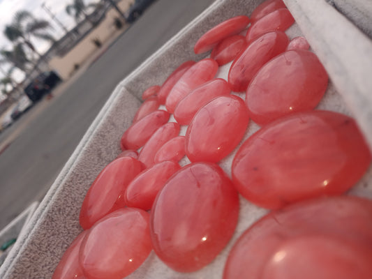 Cherry_Quartz_Cabochons