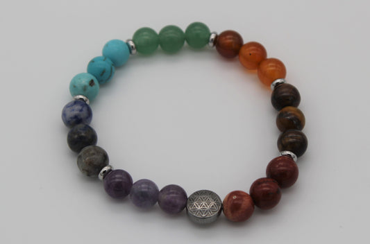 Flower of Life Chakra Bracelet