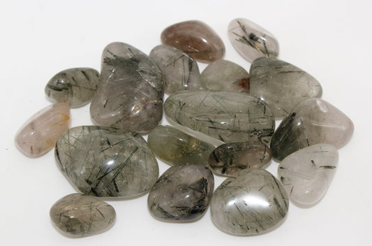 Green Rutilated Quartz Tumbled