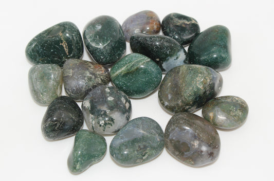 Moss Agate Tumbled Stone