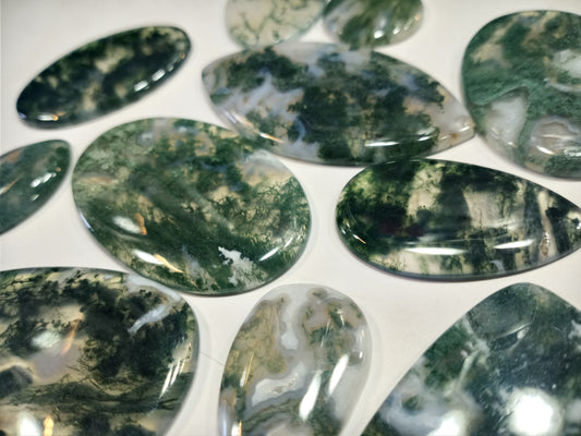 Moss Agate Cabochons