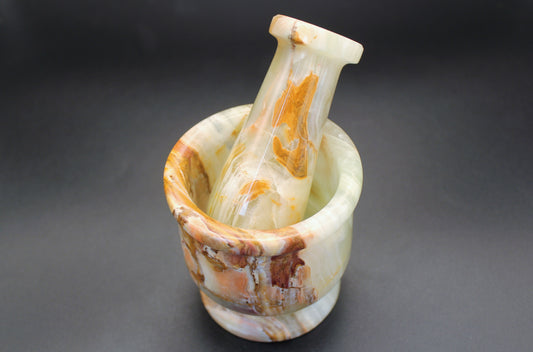 Pakistani Onyx Mortar & Pestle