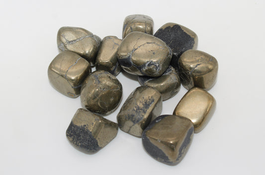 Pyrite Tumbled Stone