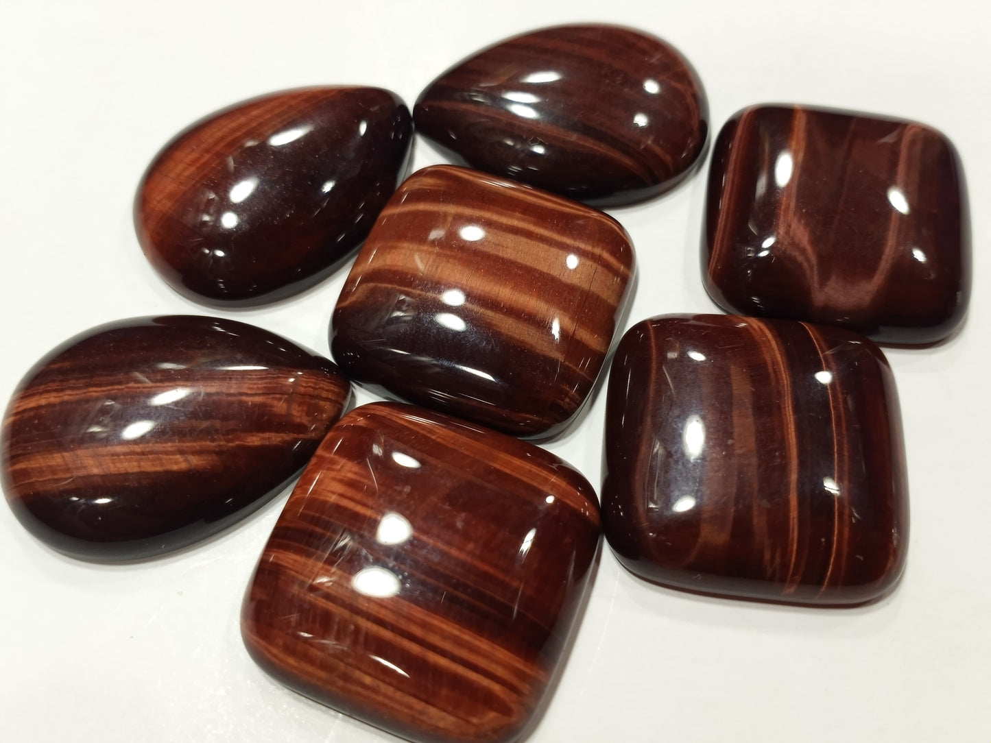 Red Tigers Eye Cabochons