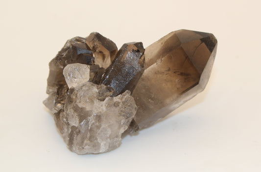 Smokey Quartz Cluster 74 Grams Side View