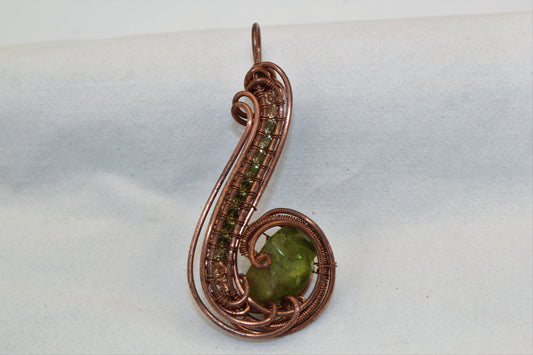 Wirewrap Peridot Pendant